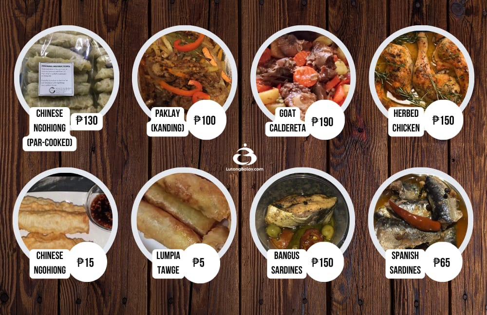 LutongBalay.com Menu with Price